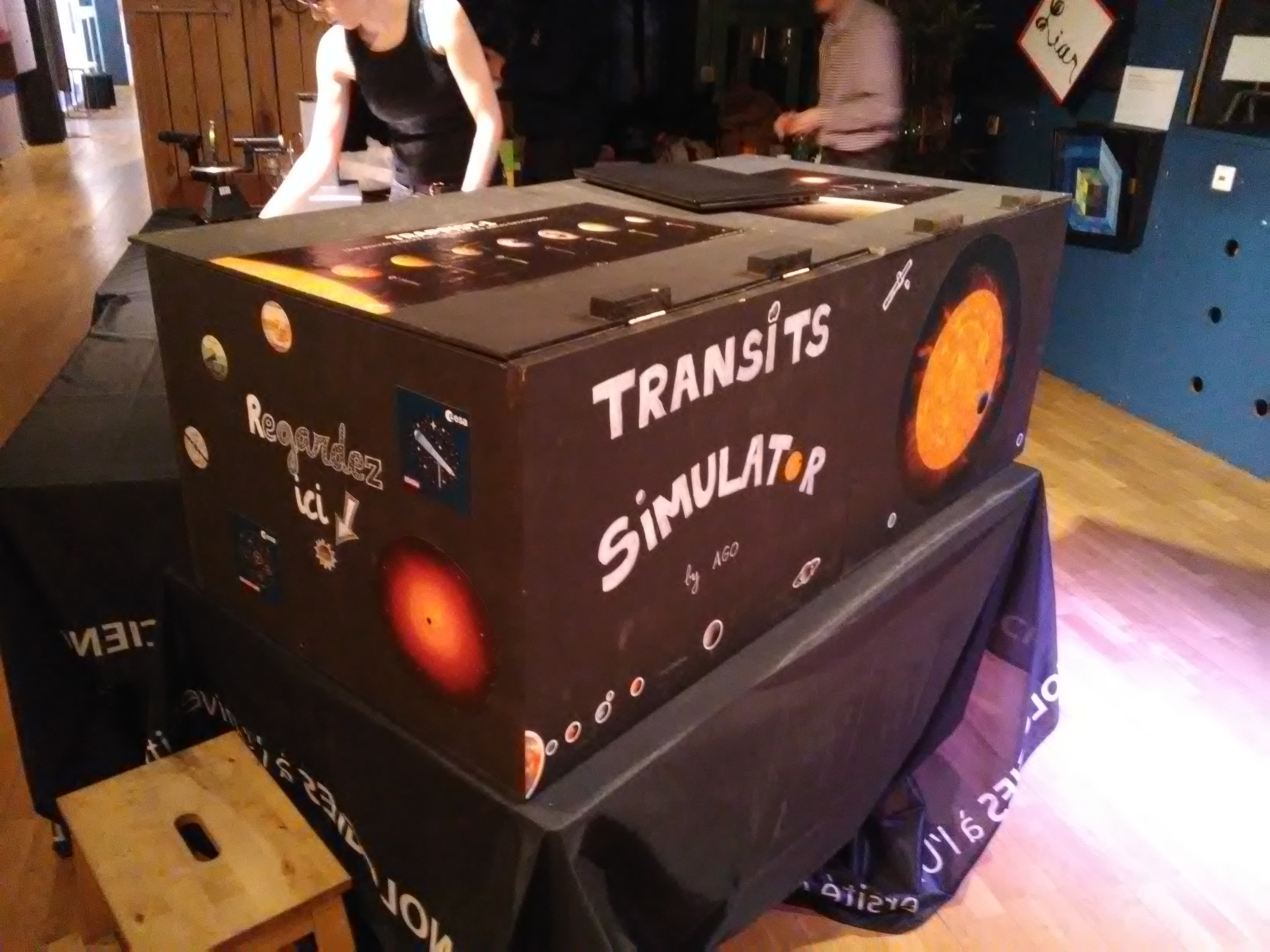 Photo de notre simulateur de transits